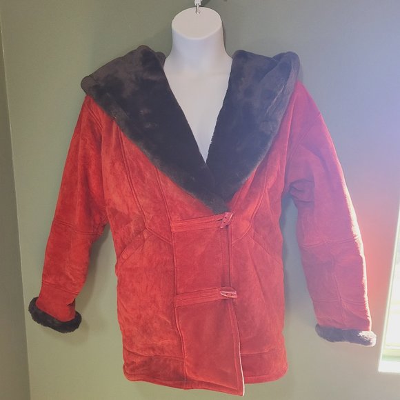 J. Gallery Jackets & Blazers - EUC Vintage J. Gallery faux fur/pig suede leather coat
